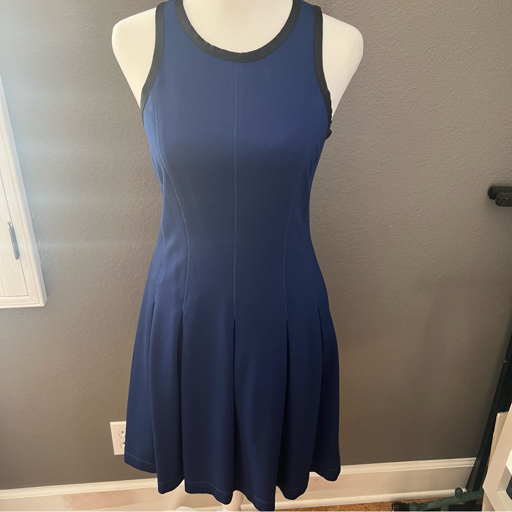 Banana Republic Blue Scuba Petite Dress